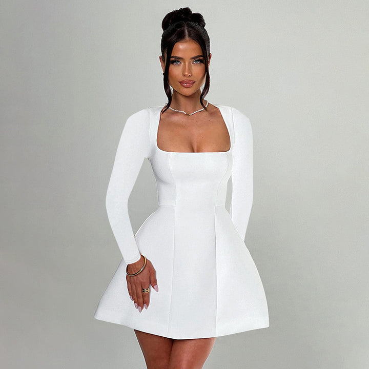 Violeta | Elegantna mini haljina s kvadratnim izrezom