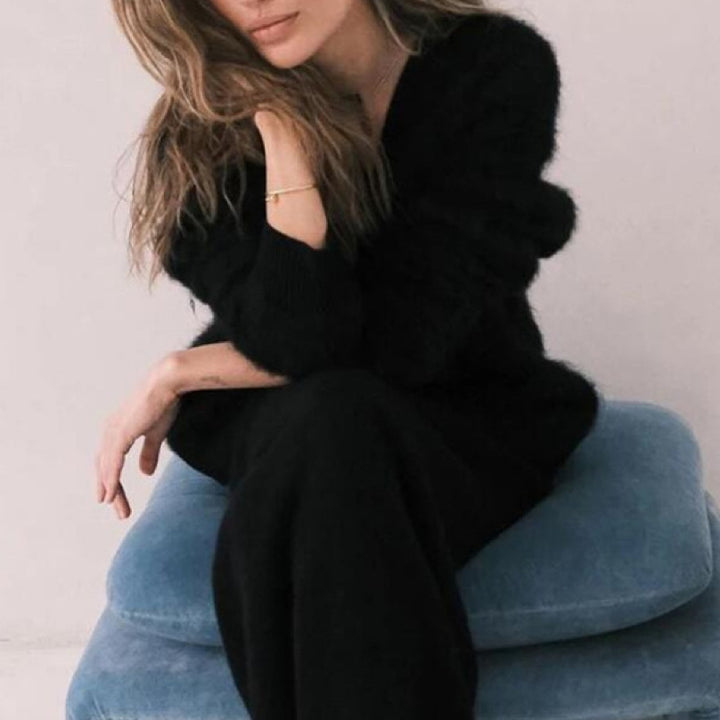 Mila | mekani oversized kardigan od pahuljastog materijala