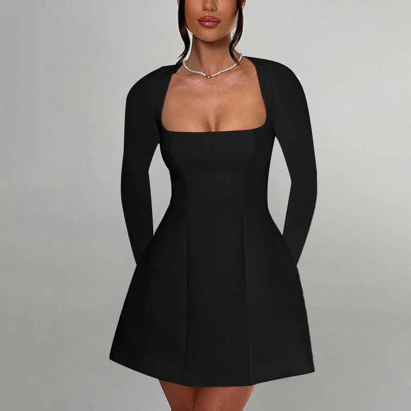 Violeta | Elegantna mini haljina s kvadratnim izrezom