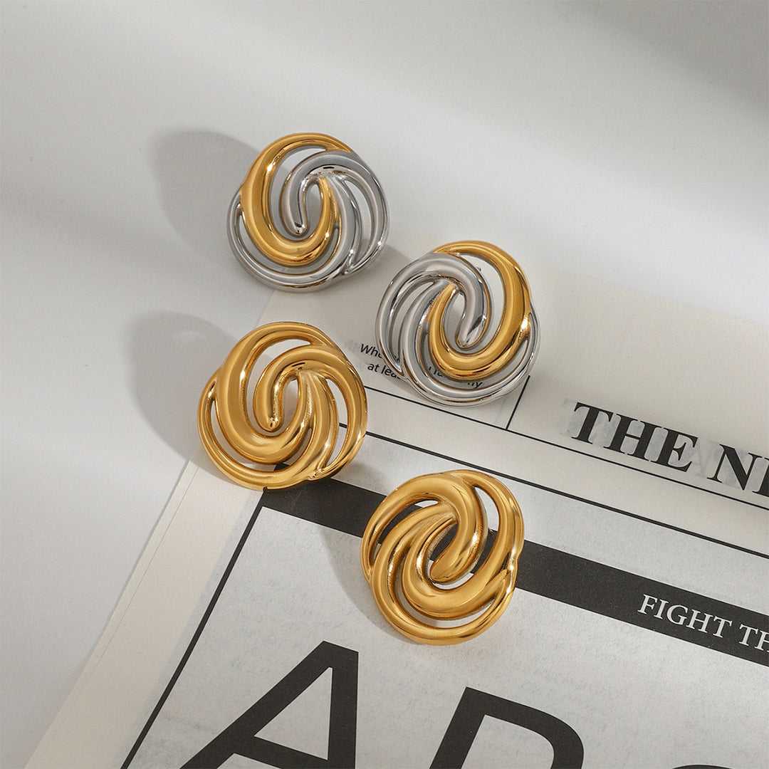 Aurelia | Trostruke spiralne naušnice