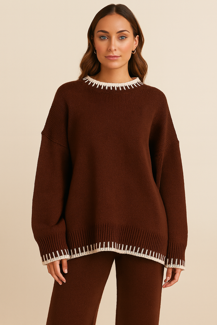 Livia | pleteni oversized dvoslojni set za ultimativnu udobnost