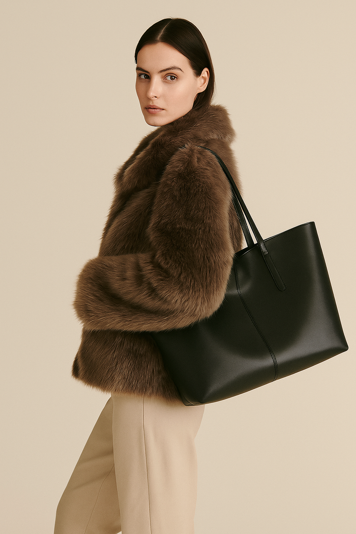 Adelina | klasična crna tote torba