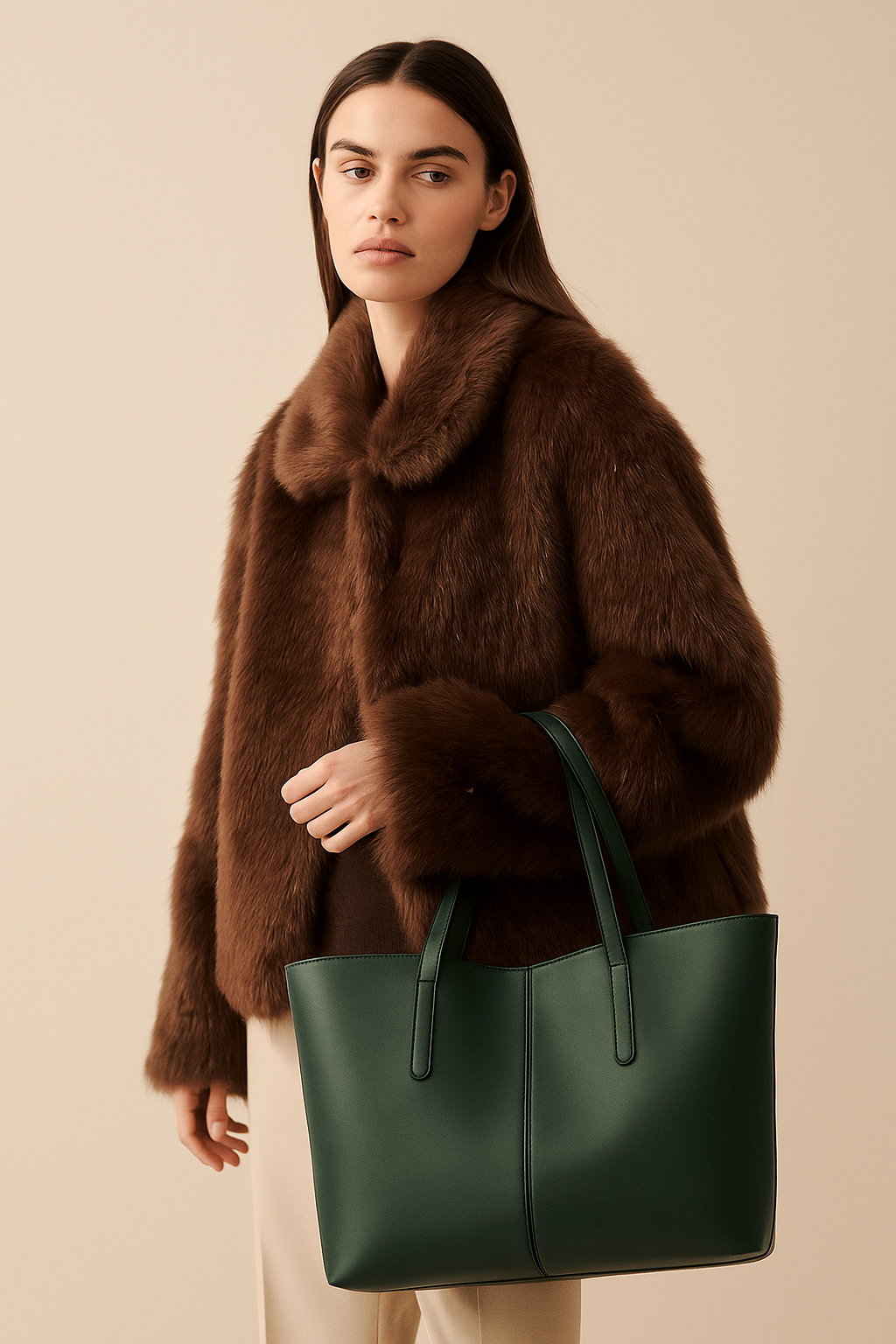 Adelina | klasična crna tote torba