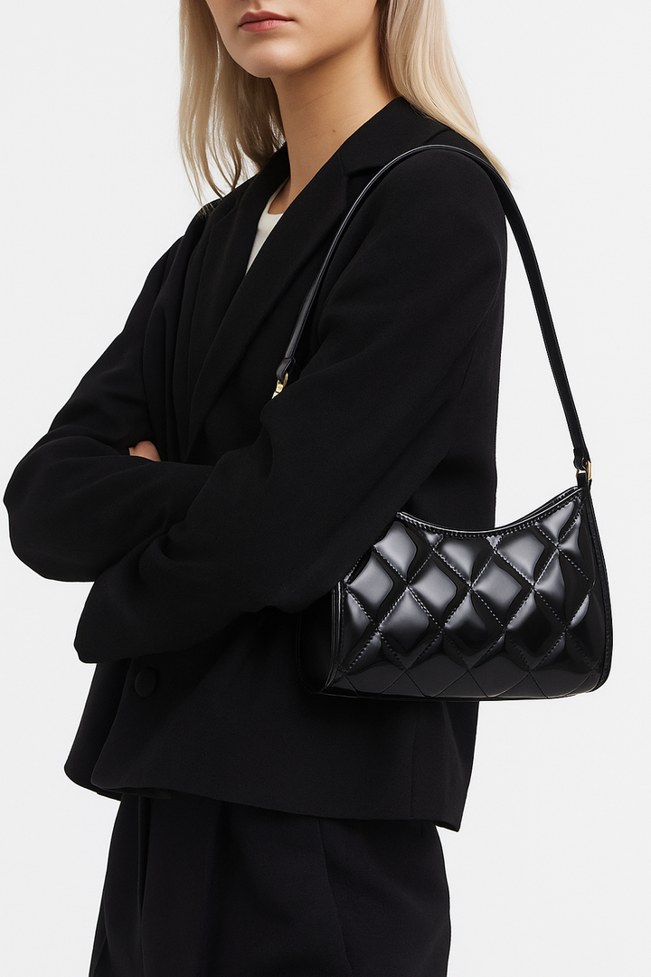 Lorena | sjajna baguette torba