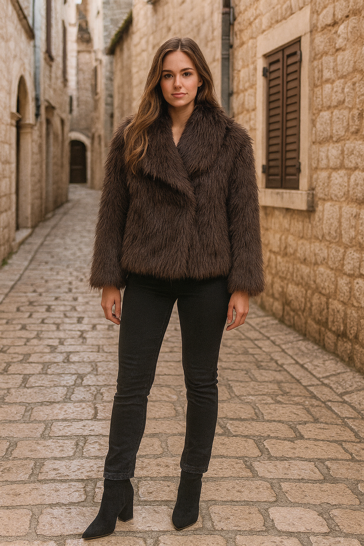 Freya | kratka mekana jakna od umjetnog krzna