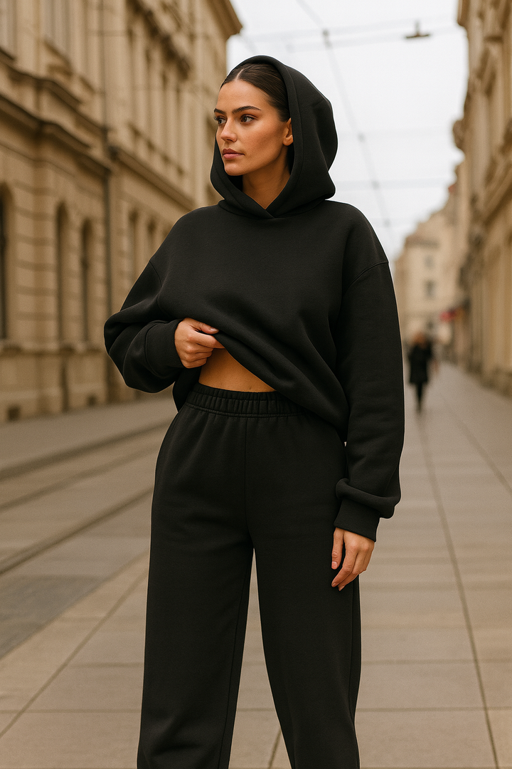 Nua – premium mekani trenirka set s kapuljačom