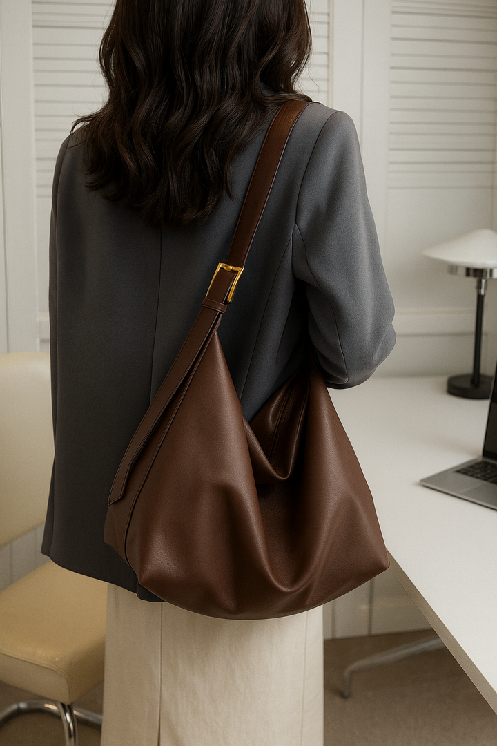 Mila | Elegantna Kožna Hobo Torba