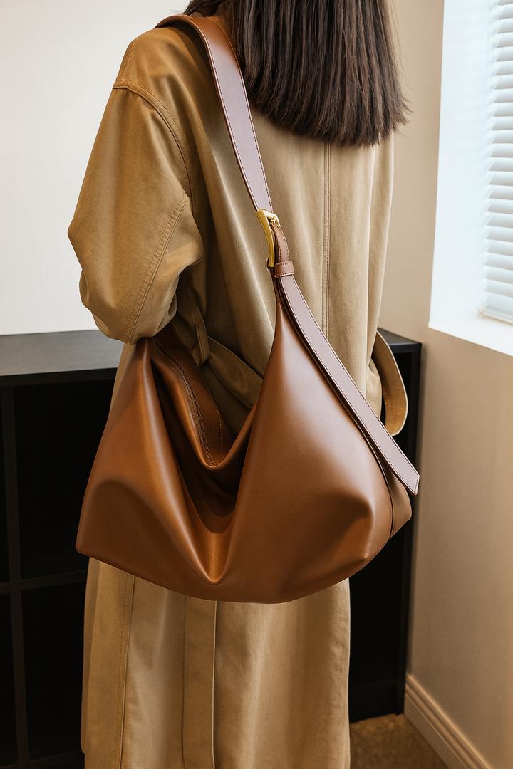 Mila | Elegantna Kožna Hobo Torba