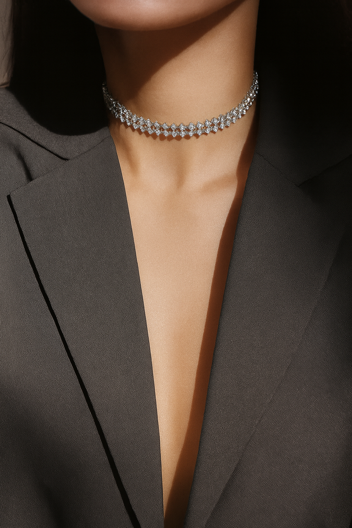 Diva | Kristalna statement ogrlica