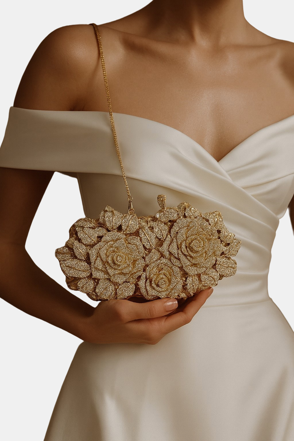 Aurelia| Ručno izrađena luksuzna clutch torbica ukrašena kristalima Atelje Split